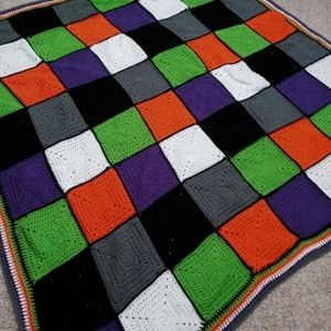 Halloween crochet quilt